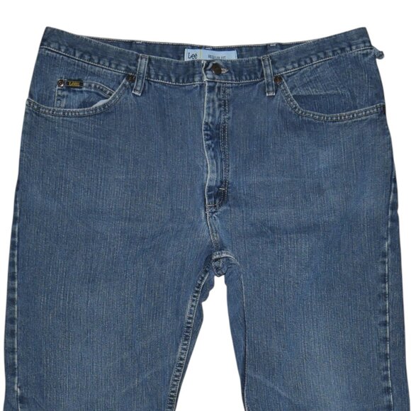 LEE Men's Classic Fit Jeans Dark Wash Denim Size 40x30 Vintage - Picture 4 of 10